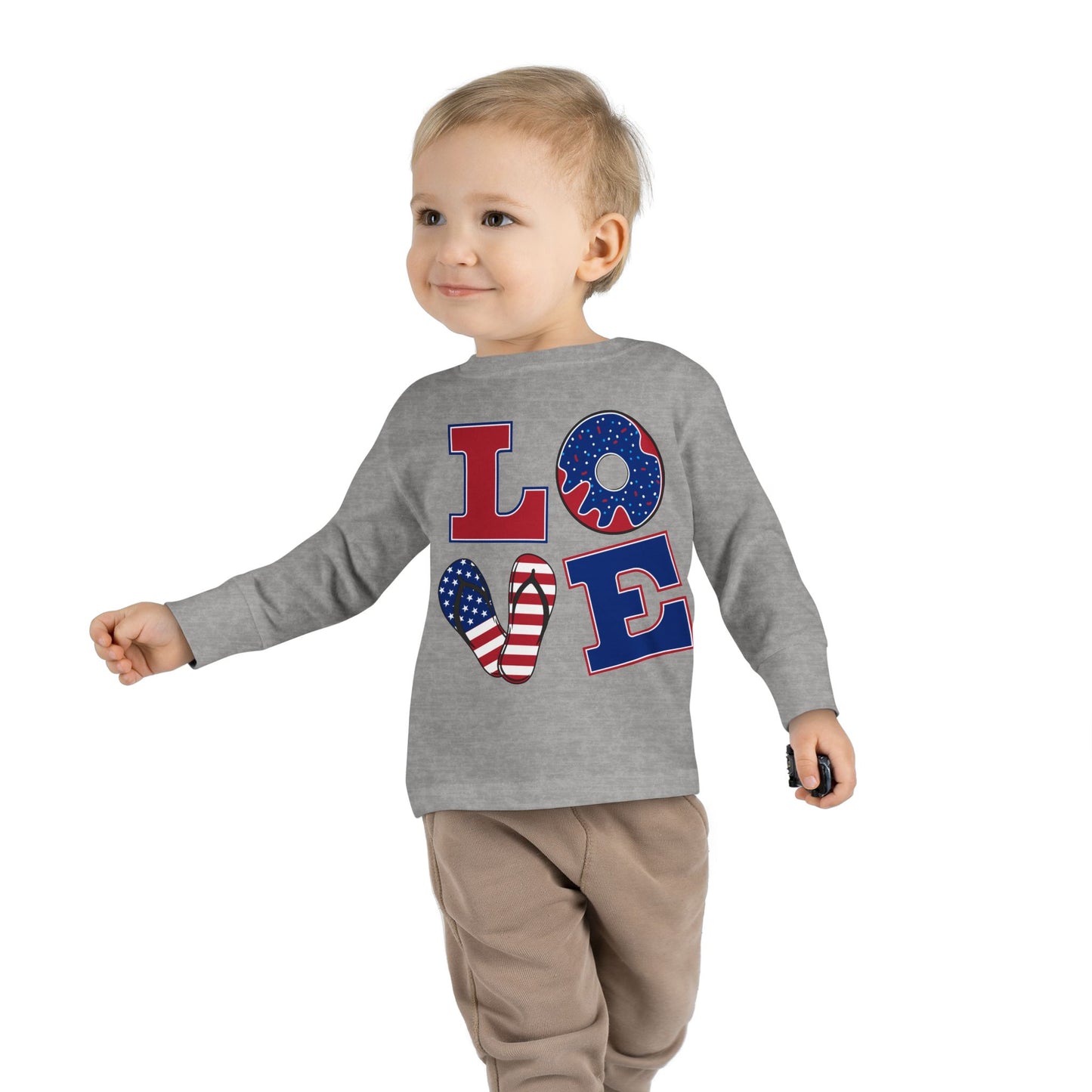 American Long Sleeve Tee Lover  for Toddler