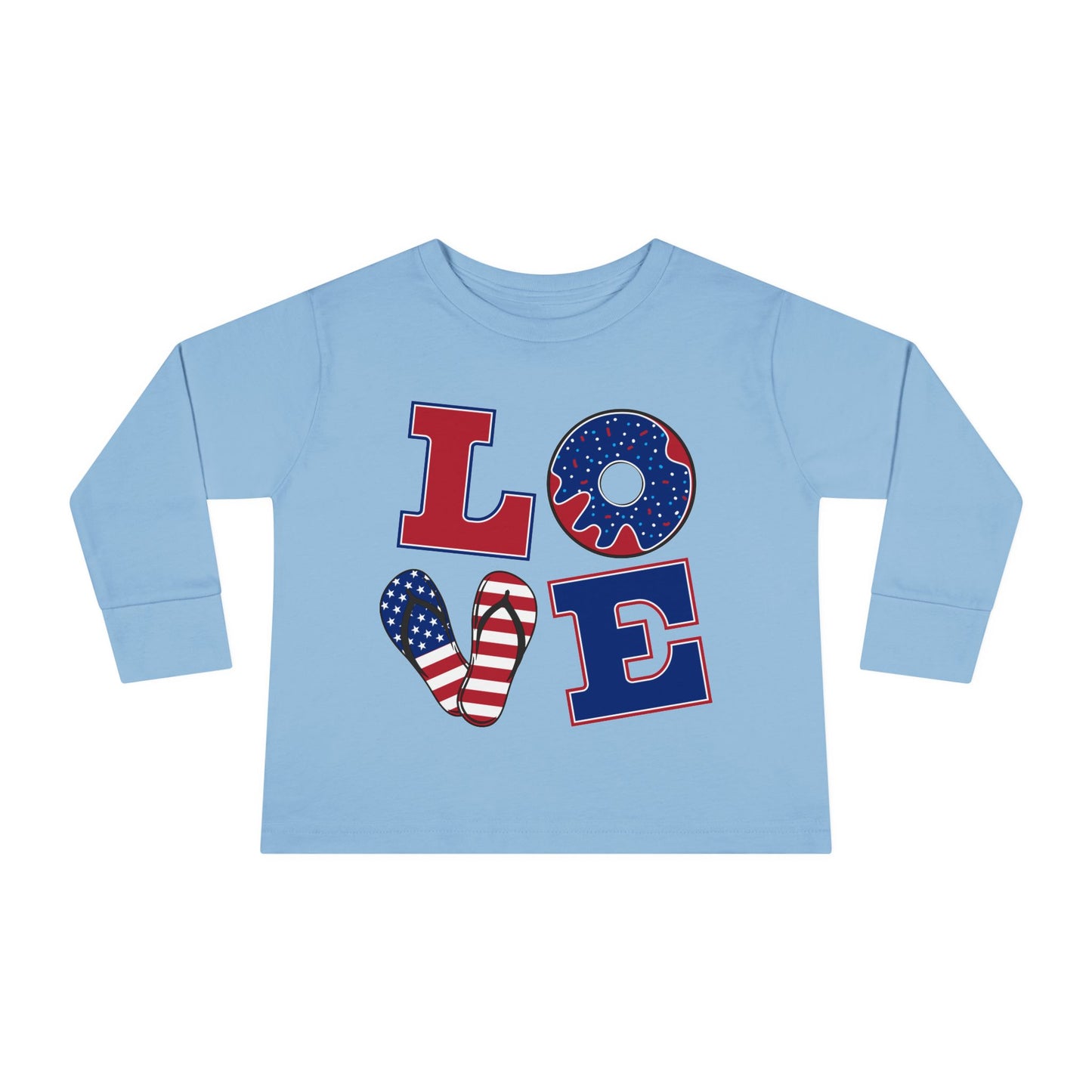 American Long Sleeve Tee Lover  for Toddler