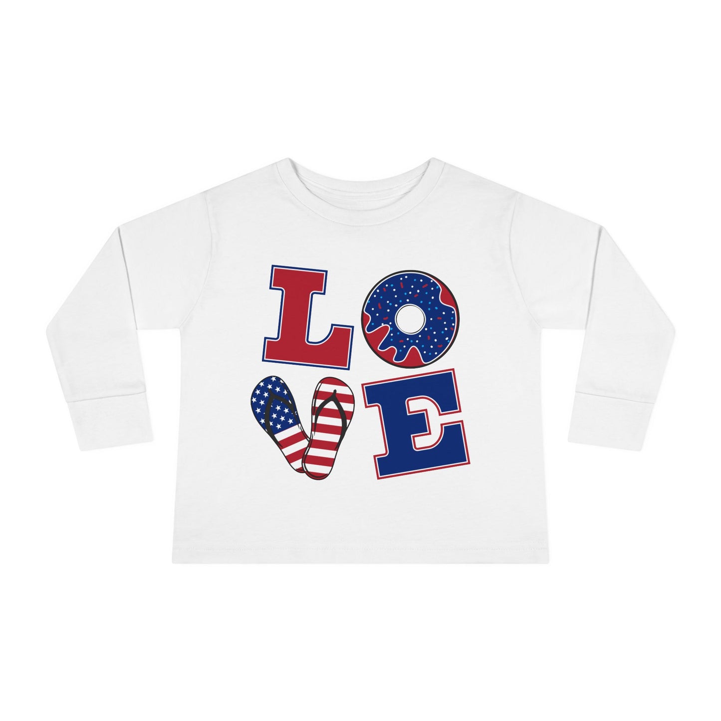American Long Sleeve Tee Lover  for Toddler